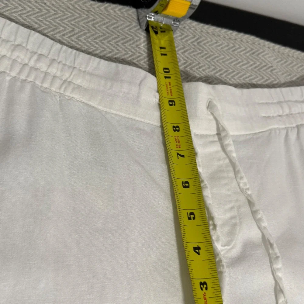 Old Navy Wide Leg Linen Pants Womens Small White Coastal Grandma‎ Elevated Basic - Picture 9 of 13